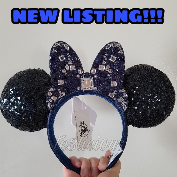Disney Accessories - DISNEYLAND 65 YEARS OF MAGIC JEWELED EARS HEADBAND